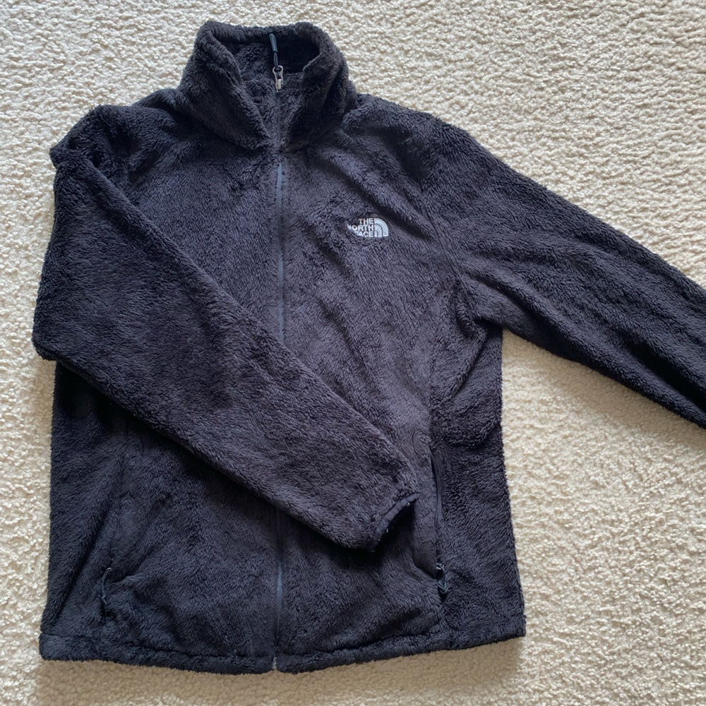 North Face full zip, fleece women’s jacket. Size large